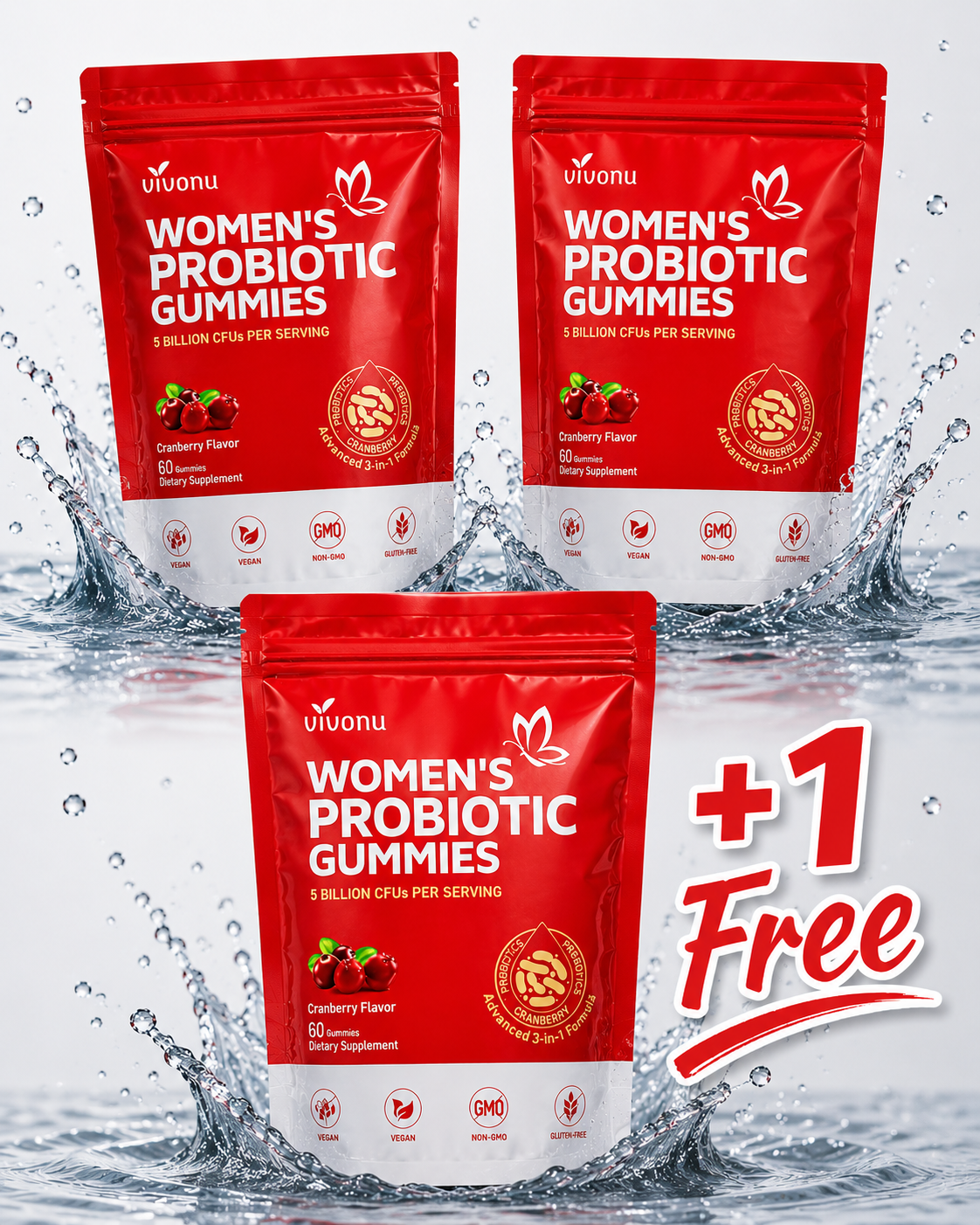 Women's Probiotic Gummies - Buy 2 Get 1 Free